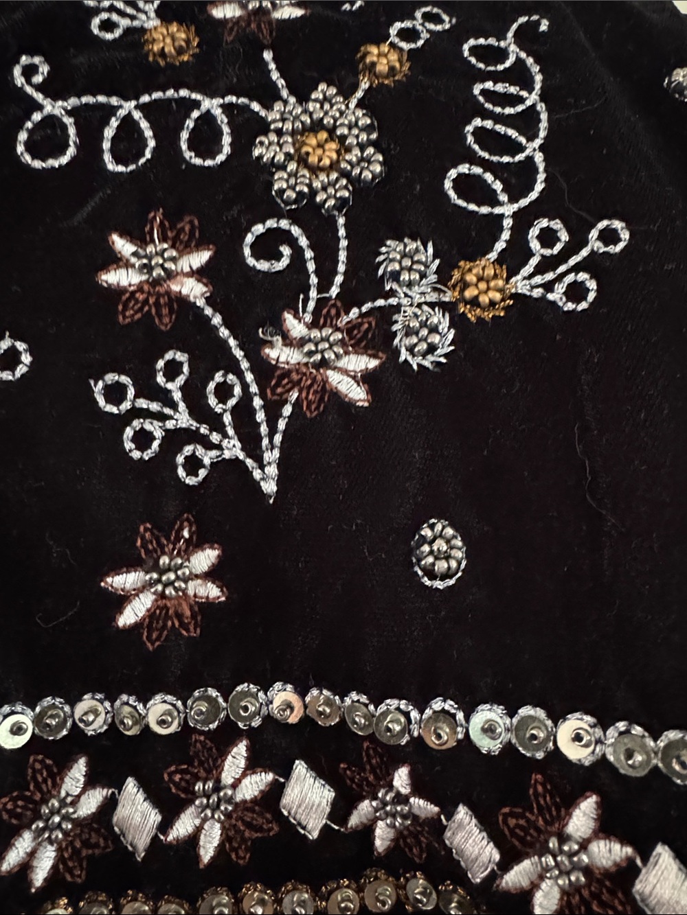 Forever 21 Black Embroidered Sheer Tie-Front Blouse - Picture 4 of 7